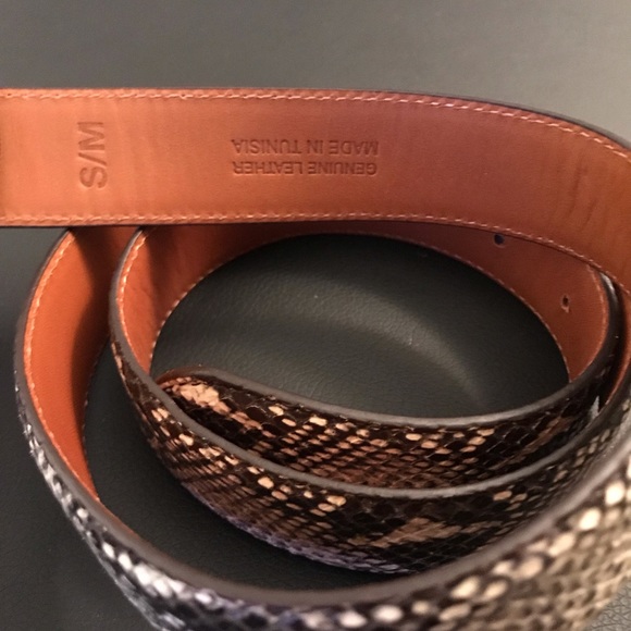 supreme snakeskin belt